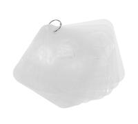 OSALADI 12 Piezas Plantillas de Dibujo Geométrico Reutilizables Plástico Blanco, Fáciles de Limpiar con Anillo de Almacenamiento para Aula y Actividades Escolares