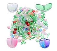 OSALADI 120 Piezas Cuentas para Collares Tulipán Diy Cuentas Sueltas Multiuso Manualidades Pulseras Collares Accesorios