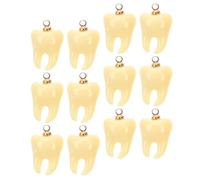 OSALADI 12Piezas Dijes de Resina para Dientes de Caduca Uds de Colgantes para Joyería DIY Accesorios para Manualidades y Proyectos