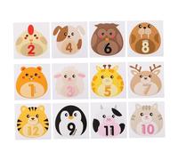 OSALADI 12piezas Pegatinas Mensuales para Bebés Decoraciones para De Maternidad y Recuerdos De Nacidos
