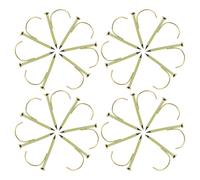 OSALADI 150 Abrazaderas de Gancho para Tubería de Agua de Acero 1/2 Pulgada Clavos de Soporte Clips de Media Abrazadera Resistentes para Instalación en Paredes y Techos Uso en