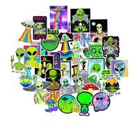 OSALADI 150 Piezas Extraterrestre Pegatinas calcomanías para Autos Maleta de Dibujos Animados Pegatinas niño Maleta Decoracion Coche Maleta Pegatinas Botella Pegatinas Pintada Apliques
