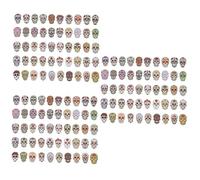 OSALADI 150piezas Calcomanías De Calaveras Góticas Impermeables para Laptop Equipaje y Decoración Pegatinas De PVC para Journal y Skateboard