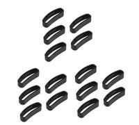 OSALADI 15piezas Keeper De Caucho Anticaída Para Correa De Reloj Compatible Core Negro