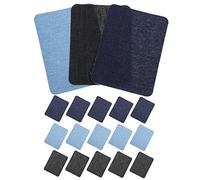 OSALADI 18 Piezas Parches Termoadhesivos de Mezclilla Parches Decorativos para Chaquetas y Mochilas Bordados Resistentes para Reparación y Personalización de Ropa