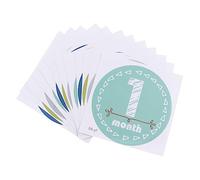 OSALADI 1juego Pegatinas Mensuales para Bebés Stickers De Crecimiento para Primer Año Accesorios Fotográficos para Celebrar Mes Mes para Registros y Recuerdos De Recién Nacidos