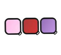 OSALADI 2 Juegos 3 Piezas Filtro de Buceo para cámaras Deportivas. Filtro de cámara Deportiva Filtro Ultravioleta Filtro Rosa cámara de acción colador Filtro de Buceo de la cámara Rojo