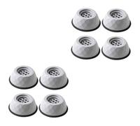 OSALADI 2 Juegos Alfombrilla para Lavadora Almohadilla Base para Lavadora Cinta De Fieltro Frigorificos Refrigerador De Ar Almohadilla Elevadora De Pies para Lavadora El Plastico 4 Uds * 2