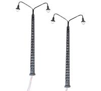 OSALADI 2 Lámparas De Tráfico De Simulación Decoración Clásica Minicasa Luz De Paisaje Modelo De Lámpara De Ferrocarril Modelo De Lámpara Miniluz De Jardín Modelo De Luz De