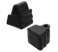 OSALADI 2 Pastillas de Freno Negras para Patines en Línea y Quad, Accesorios de PVC para Frenado Rápido y Seguridad Instantánea en Deportes y Ocio