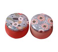 OSALADI 2 piezas Bote Hermético de Hojalata para Té y Snacks de Mini Latas con Único Diseño Portátil y Duradero para Almacenamiento de Azúcar y