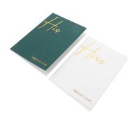 OSALADI 2 Piezas Libro oficiante Libros de votos para el y para Ella Tarjetas de votos para Boda Libros de votos matrimoniales para él y para Ella Libros de votos del Novio Papel