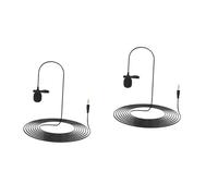 OSALADI 2 Piezas Micrófono De Solapa Micrófono Profesional Micrófonos Inalámbricos Micrófono De Condensador Camara De Video para Computadora El Plastico Lavalier Accesorios Osmo