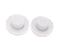 OSALADI 2 Piezas parachoques de goma de la tapa del inodoro accesorios brillantes espaciador de la tapa del asiento del inodoro parachoques de la cubierta del asiento del inodoro universal