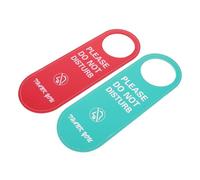 OSALADI 2 Piezas Please Do Not Disturb Privacy Door Handle Signs For Office Meeting Bedroom PU Material English Message