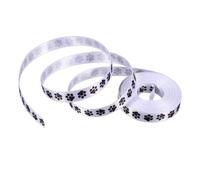 OSALADI 2 rollos Cinta de Poliéster con Estampado de Patas de Perro de Cinta para Envolver Regalos y Manualidades con Diseño Temático para Amantes de Mascotas