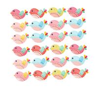 OSALADI 2 Series Accesorios De Resina para Decorar Fundas De Teléfono Y Diademas Charms De Pájaro DIY Decoraciones De Manualidades 50 Piezas*2