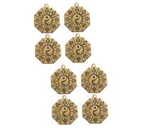OSALADI 2 Series Colgante De Matriz De Chismes Amuletos Para Hacer Collares Amuletos Para Hacer Joyas Accesorios Para Hacer Joyas Latón Dorado 4 Piezas