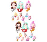 OSALADI 2 Series Mermaid Resin Charms Flatback Diy Phone Case Hair Clip Craft Decorations 10 Piezas*2
