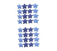 OSALADI 2 Series Parches De Estrellas De Tela De Denim Para Decoración Diy Parches Para Mochilas Y Ropa Colores Aleatorios Color Aleatorio 40 Piezas*2