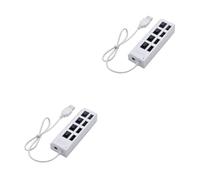 OSALADI 2 Uds 4 Divisor USB Adaptador USB Hub Puerto USB Conector De Dispositivo USB