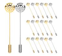 OSALADI 20 broches de solapa con bandeja en blanco: broches de metal redondos y planos, accesorios para novias, para hacer ramilletes, decoración de ojales para negocios.