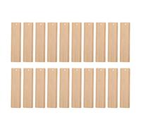 OSALADI 20 Marcapáginas DIY de Bambú sin Terminar 12x3x0,2 Cm, Madera Natural para Manualidades Escolares y Lectura, Set 20 Piezas Bordes Redondeados Seguros