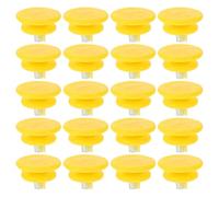 OSALADI 20 Piezas Clavos de Repuesto para Crampones, Diseño Roscado | ABS y Acero Inoxidable, Color Amarillo, para Botas de Invierno y Caminatas en Nieve