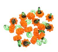 OSALADI 20 Piezas Colgante de Calabaza de Cristal Naranja para Hacer Joyas Diy, Material Decorativo Fácil de Conectar, Adecuado para Manualidades y Accesorios de Bisutería
