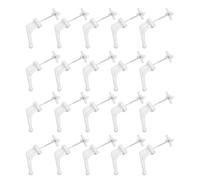 OSALADI 20 Piezas Ganchos de Plástico Blanco, Montaje | Radiadores y Calefactores Eléctricos, Acabado Blanco Discreto, Uso en Proyectos DIY y Cuarto de Servicio