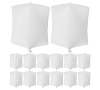 OSALADI 20 Piezas Globo Blanco Decorativo de Pa en Forma de Cubo, Ligero y Fácil de Inflar, Adecuado para Celebraciones y Decoración al Aire Libre Globos de Helio