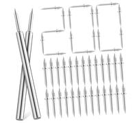 OSALADI 200 Piezas Clavos de Doble Cabeza para Rodapié con Funda Clavos de Madera Resistentes para Muebles Fijación Segura y Versátil para Decoración y de Cuadros
