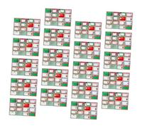 OSALADI 20hojas Pegatinas Navideñas Pequeñas de Etiquetas Navideñas Autoadhesivas para Decoración de Hogar y Fiestas Suministros para Hacer Tarjetas