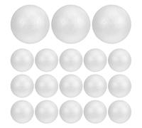 OSALADI 24 Esferas de Espuma Blancas de 75 CM para Manualidades Bolas Redondas de Poliestireno Sólidas para Proyectos Escolares y Decoración del Hogar Suministros Creativos DIY