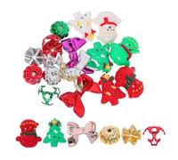 OSALADI 24 Piezas Hand Painted Christmas Spacer Beads Snowman Pumpkin Charms For DIY Phone Chains Bracelets Necklaces Easy Threading Craft Supplies