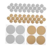 OSALADI 240 Piezas Pegatinas Rascables Metálicas Doradas y Plateadas Adhesivas Resistente para Mensajes Ocultos Manualidades DIY Surtido Interior y Exterior