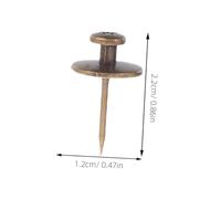 OSALADI 25 Piezas Chinchetas Planas de Aleación de Zinc Doble Cabeza para Colgar Cuadros Clavos para Decoración de Paredes Chinchetas para Tablero de Corcho y Proyectos Manuales