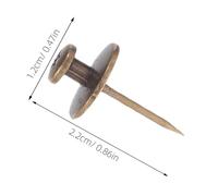 OSALADI 25 Piezas Clavos para Colgar Cuadros de Aleación de Zinc Clavos Decorativos de Doble Cabeza Alfileres Planos para Tableros de Corcho Organización Oficina y Proyectos DIY