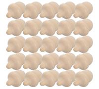 OSALADI 25 Piezas de Estatua de Bellota de Bricolaje de Madera Natural, Adorno Rústico para Decoración del Hogar y Centros de Mesa para Pequeños Animales como Hámster