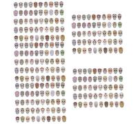 OSALADI 250piezas Pegatinas De Cráneo Gótico Impermeables y Decorativas para Laptop Equipaje Skateboard y Stickers De Halloween para