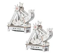 OSALADI 2juegos De Barco Pirata De Madera Kit De Construcción De Barcos Juguete De Aprendizaje Temprano Para Manualidades De Madera