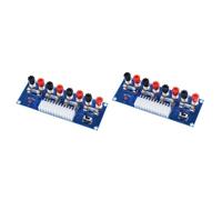 OSALADI 2piezas Adaptador De Alimentación ATX Pin para Pc De Escritorio Módulo De Conexión De Energía Compatible Proyectos De Computación Física Indicador De Potencia y Salida De