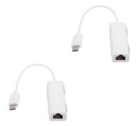 OSALADI 2piezas Adaptador USB-c Ethernet para Convertidor De Tipo-c Estable y Rápida Sin Necesidad De Controladores Compatible Varios Sistemas