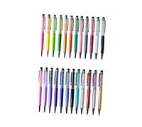 OSALADI 2piezas Bolígrafo De Cristal y Lápices Táctiles Multifuncionales Brillantes y Elegantes Punta Redonda Dispositivos Pantalla Táctil Capacitiva