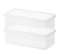 OSALADI 2piezas Caja de Almacenamiento de Papelería Transparente Estuche para Lápices de Dibujo Estuche para Bolígrafos de Gran Capacidad para Estudiantes Organizador de Escritorio para Ll