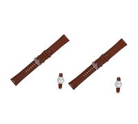 OSALADI 2piezas Correa De Reloj De Piel Auténtica Banda Decorativa Antideslizante Correa Reemplazable Compatible y Watch