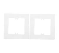 OSALADI 2piezas Placa Decorativa De Pared Blanca Para Enchufes Eléctricos Diseño Simple y Ligero Para Hogares y Oficinas Fácil De Instalar y Reemplazar Crea Un Minimalista y Armonioso
