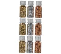 OSALADI 3 Juegos De Cortaúñas Para Láminas Doradas De Imitación Termoadhesivos Kit De Pegatinas Cromadas Esmalte De Uñas En Gel Con Purpurina Imprimación Dijes