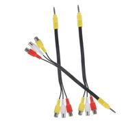 OSALADI 3 piezas Adaptador de Vídeo con Cable de Conexión Extendido Adaptador y Audio Cable Multipuerto para Tv Satélite Sintonizador y Pack de Unidades