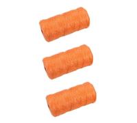 OSALADI 3 Piezas Cinta Presente Soga Cuerda De Hilo De Algodón Cordel De Yute De Colores Hilo De Yute De Colores Cinta Artificial Cuerda Naranja Cinta De Algodon Manual Línea De Envasado